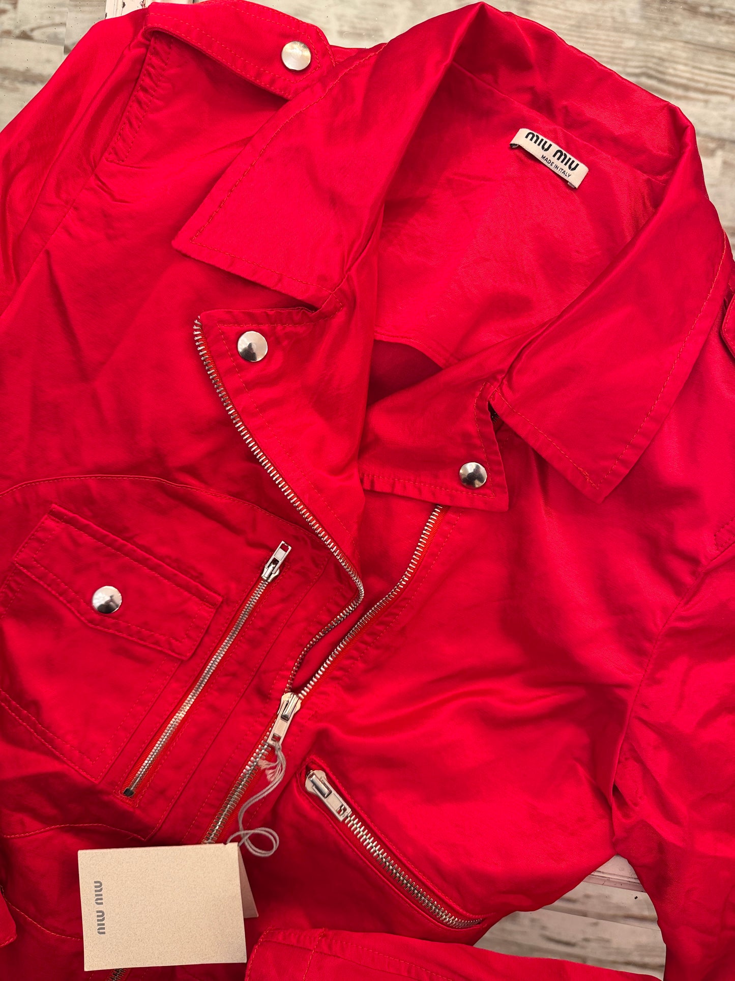 NEW COLLECTION - GIUBBINO MIU MIU ROSSO