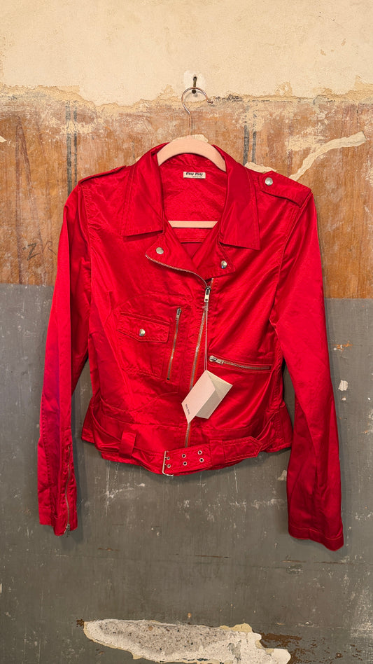 NEW COLLECTION - GIUBBINO MIU MIU ROSSO