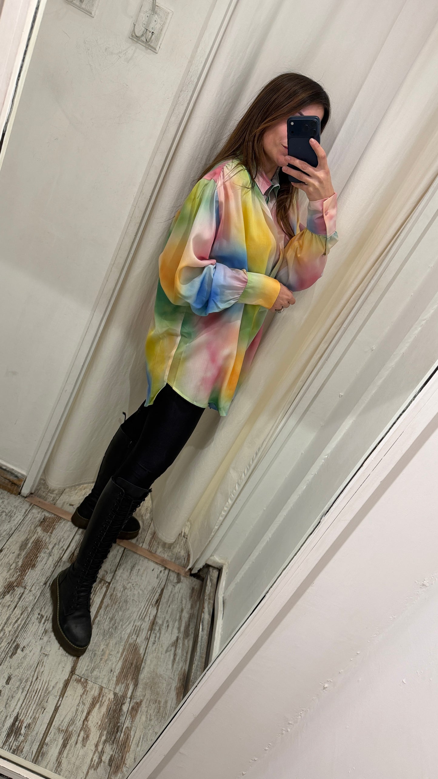 NEW COLLECTION - CAMICIA OVER THE ATTICO ARCOBALENO