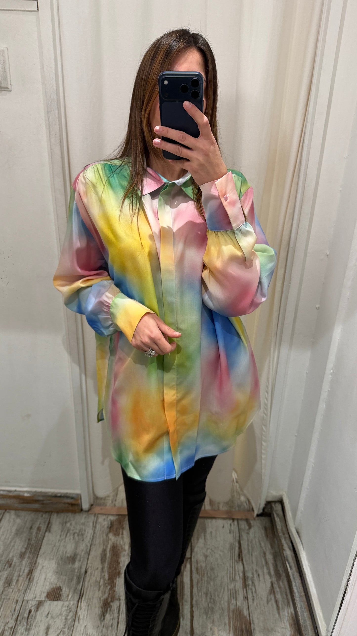 NEW COLLECTION - CAMICIA OVER THE ATTICO ARCOBALENO
