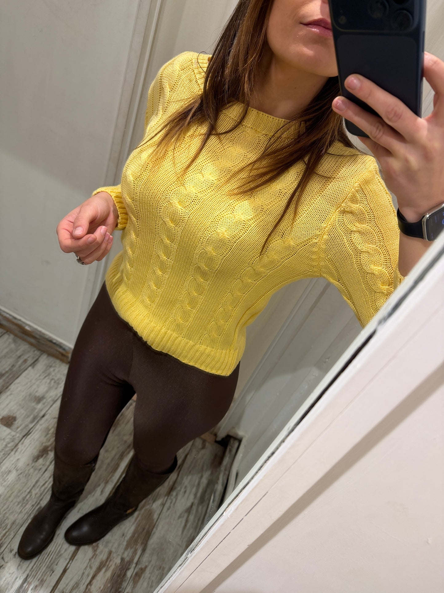 NEW COLLECTION - MAGLIA TRECCE GIALLO