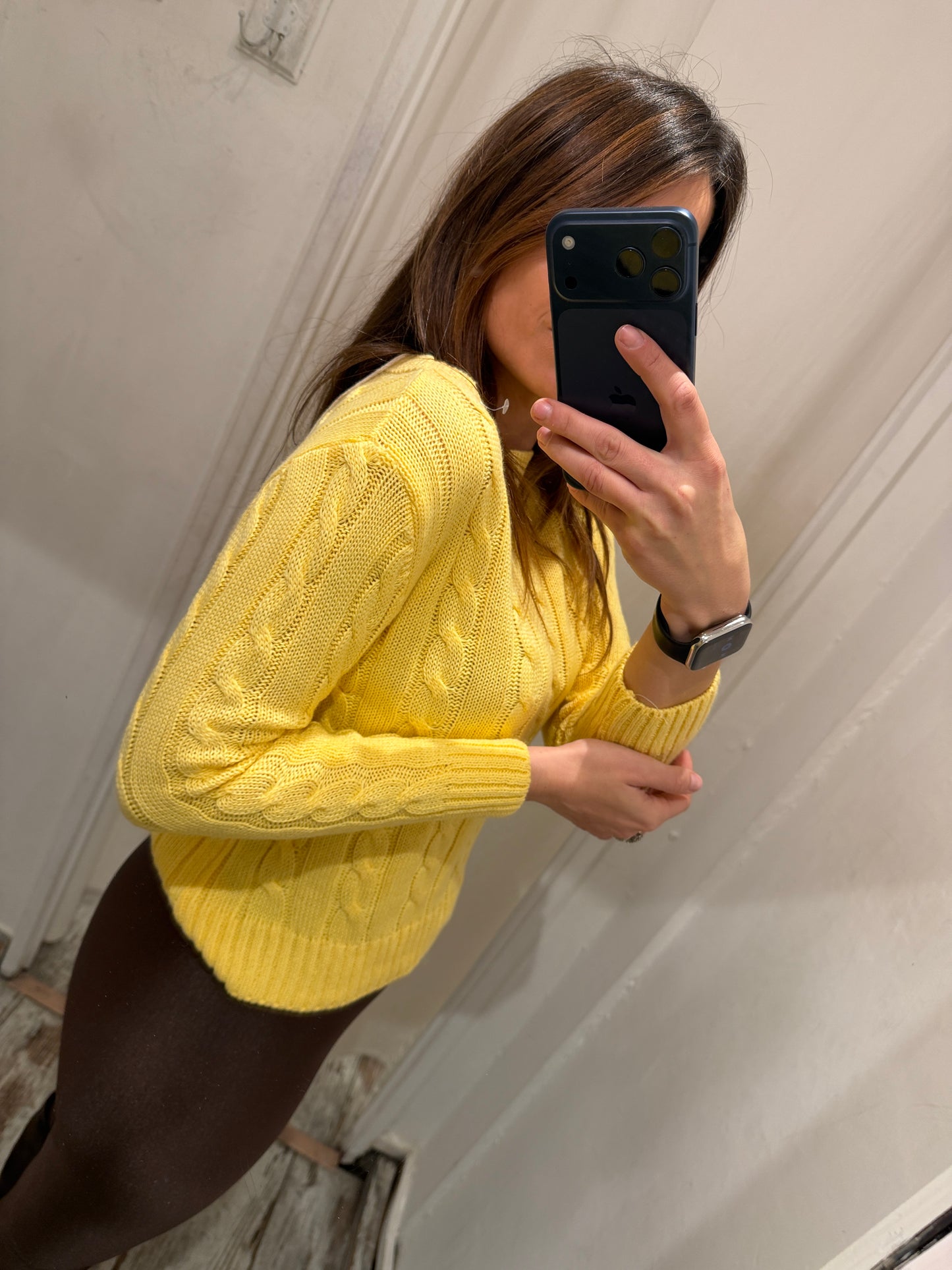 NEW COLLECTION - MAGLIA TRECCE GIALLO