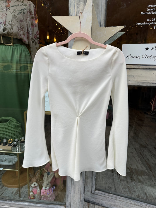 NEW COLLECTION - BLUSA 24.25 PANNA DRAPPEGGIO